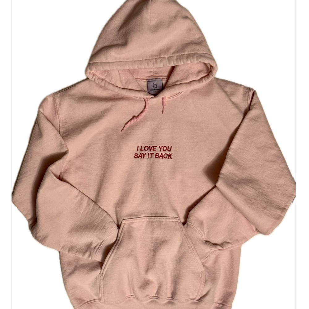 Lonely Ghost Light Pink Hoodie